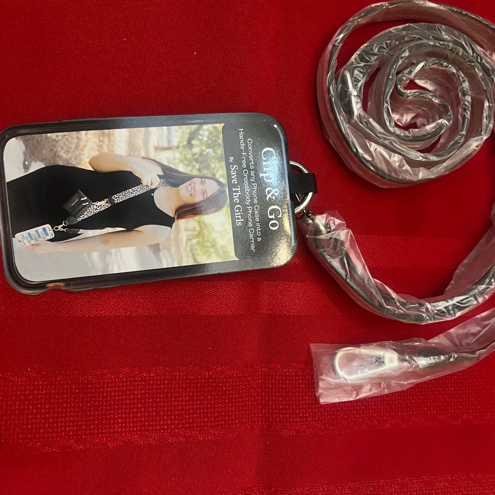 Teacher gift STG leather strap convert phone case to hands free lanyard holder - Picture 3 of 4